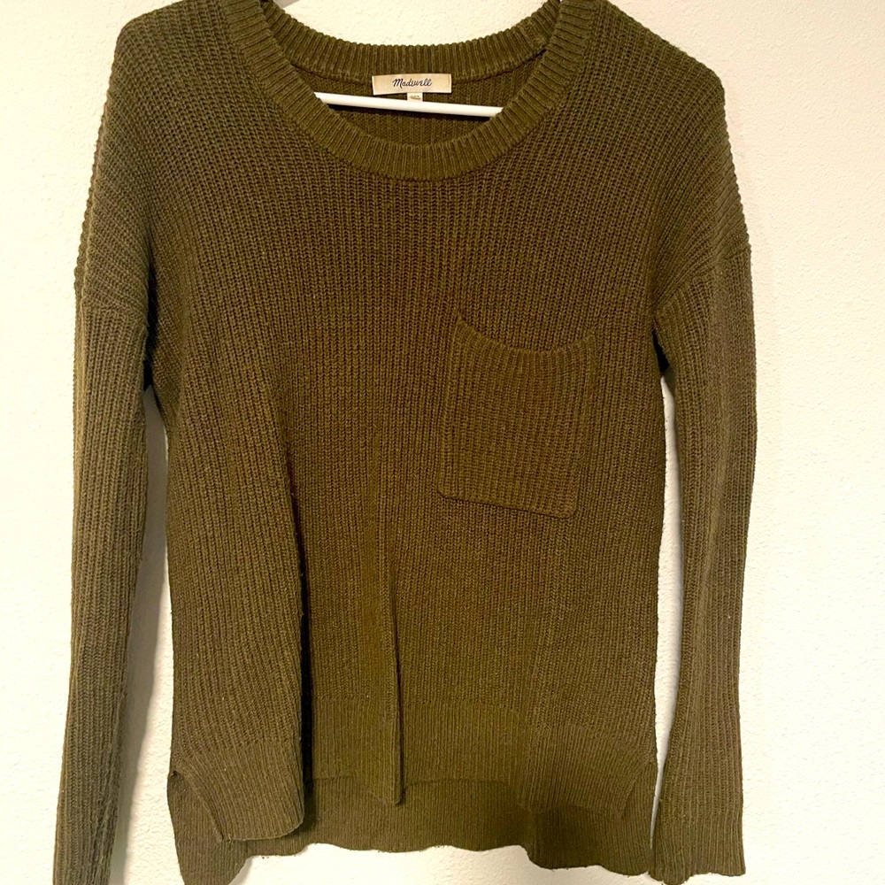EUC olive green Madewell sweater